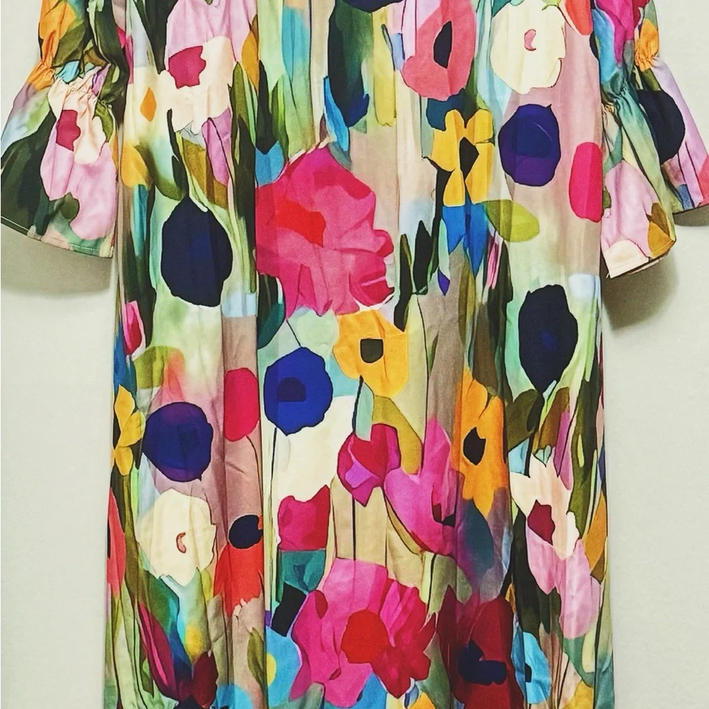 Floral Button-Down Dress - Picture 2 of 2